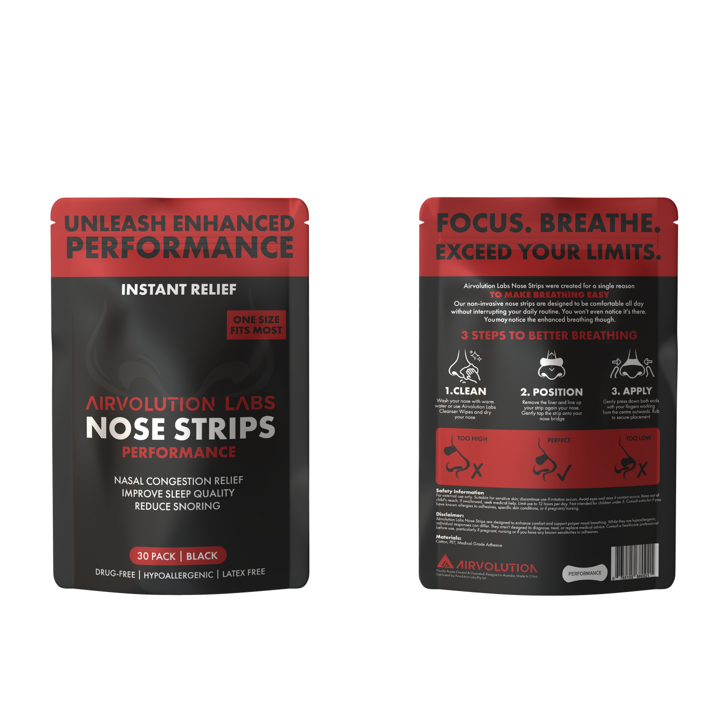 Airvolution Labs Performance Nose Strips