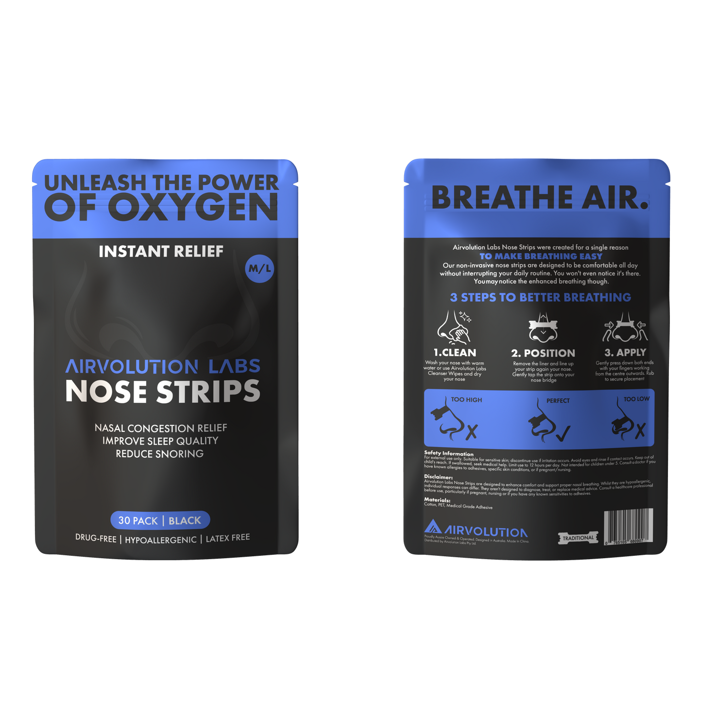 Airvolution Labs Traditional Nose Strips