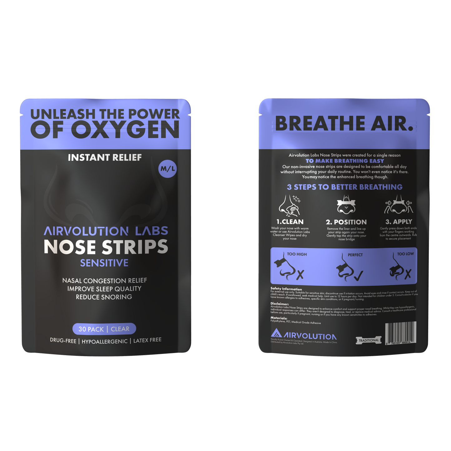 Airvolution Labs Traditional Nose Strips