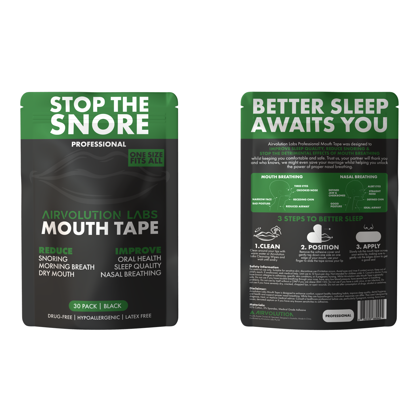 Airvolution Labs Mouth Tape