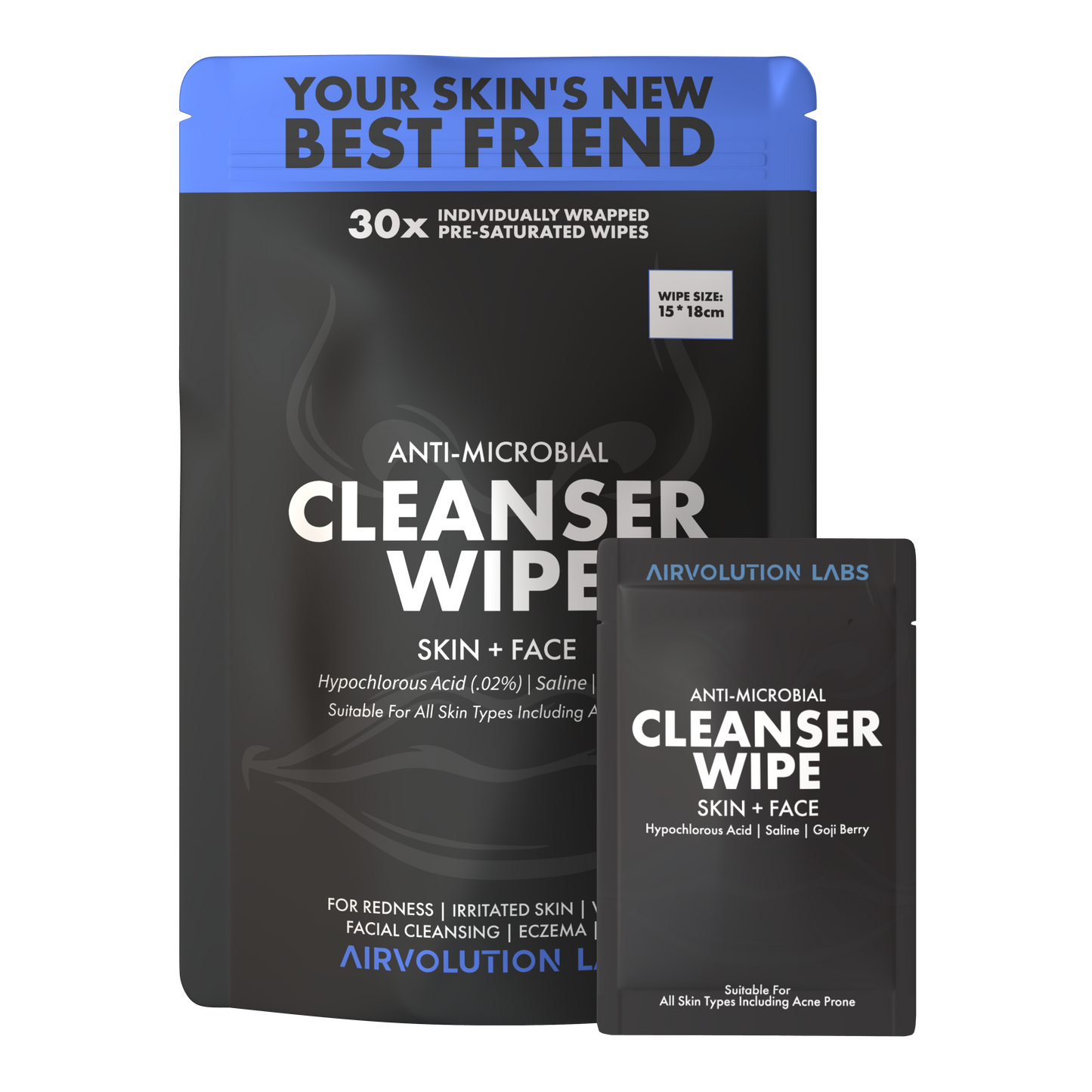 Airvolution Labs Anti-Microbial Cleanser Wipes