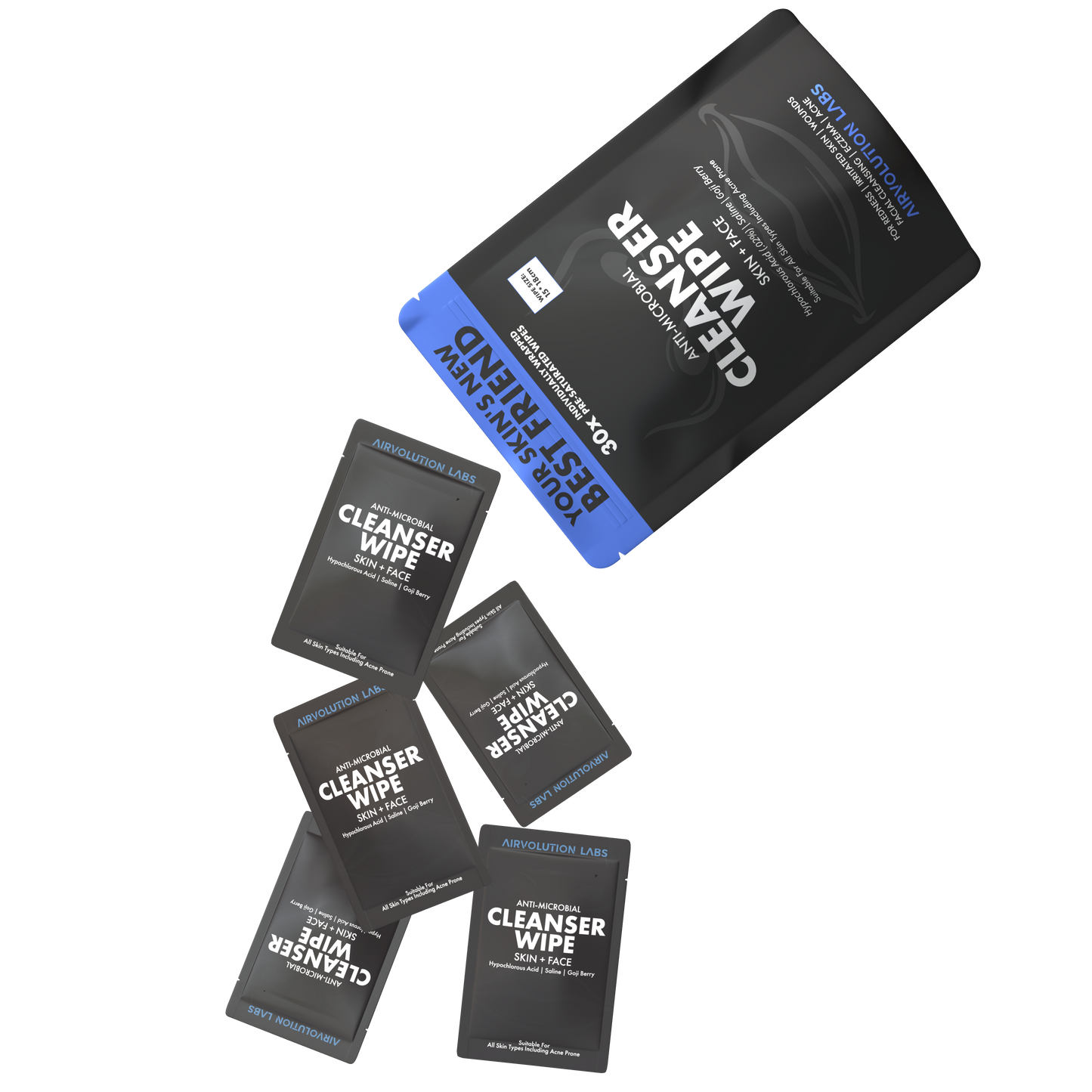 Airvolution Labs Anti-Microbial Cleanser Wipes